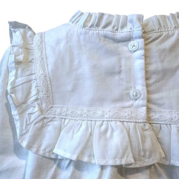 Janie and Jack Ruffle Trim Top, Size 5, Jet Ivory - Picture 8 of 12